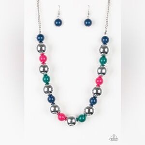 Paparazzi Jewelry- Vintage Top Pop Multicolor Necklace